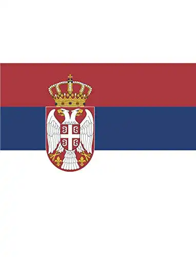 Serbien-Flagge TrendClub100 ® Fahne Flagge „Serbien Serbia RS“