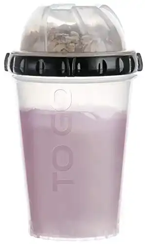 Müsli-to-go-Becher FACKELMANN, verschließbarer Zusatzbehälter