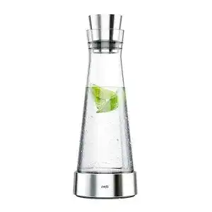 Wasserkaraffe Emsa Glaskaraffe mit Kühlelement, Glas, 1 Liter