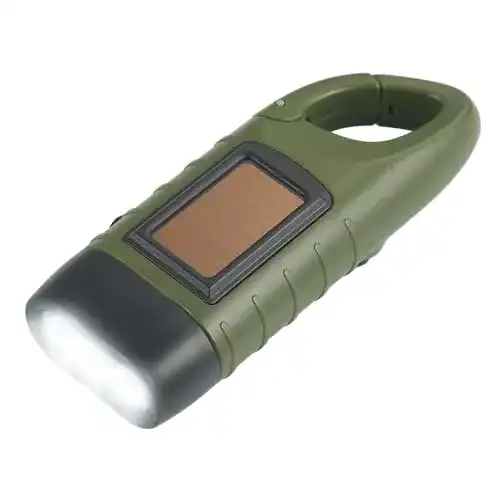 Kurbellampe Simpeak LED Taschenlampe, Handkurbel Solar