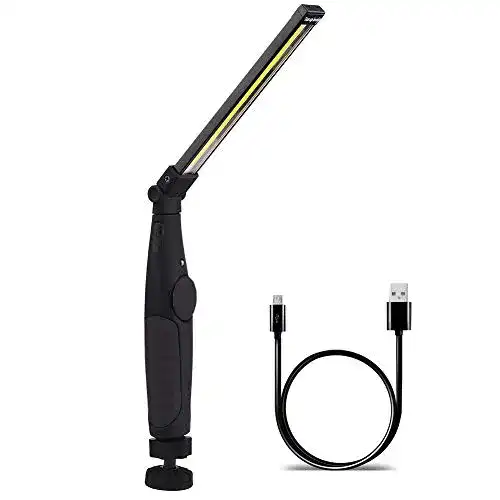 Werkstattlampe AuRiver Arbeitsleuchte LED Akku, Magnet Faltbar