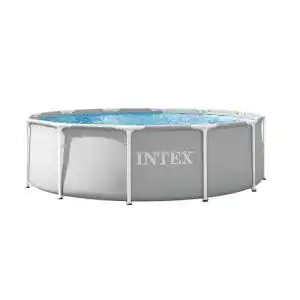 Gartenpool Intex Schwimmbecken Pool Ø 366 x 99 cm Set Prism