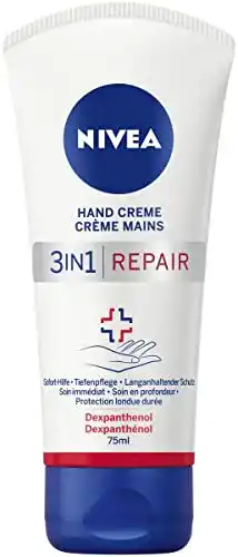 Handcreme NIVEA 3in1 Repair Hand Creme (75 ml), reichhaltig