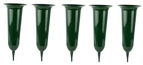 Grabvase HRB 5 Stück Steckvase Friedhofsvase 35 cm
