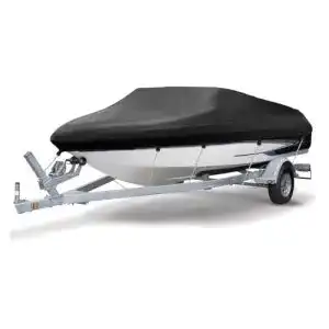 Persenning NEVERLAND 420D Bootsabdeckung Schwarz 20-22ft