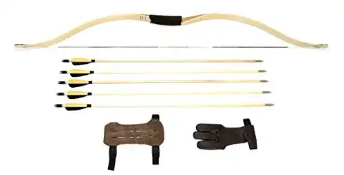 Reiterbogen RAGIM Custom Rechtshand 40 lbs 5 Mittelalterpfeilen