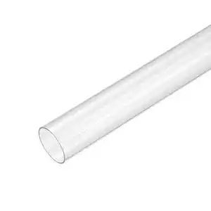 PVC-Rohr sourcing map 2 Stk. PVC Steifes Rundrohr, Klar, 30mm