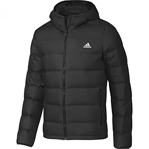 Daunenjacke Herren adidas Herren Helionic Hooded Daunenjacke, Black