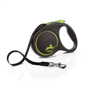 Flexi-Leine für große Hunde flexi Rollleine Design, Schwarz/Grün