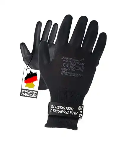 Montagehandschuhe Trevendo 12 Paar PU Arbeitshandschuhe Gr. 10