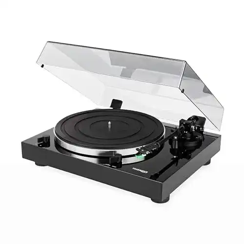 Thorens-Plattenspieler thorens TD 202 Hochglanz Schwarz