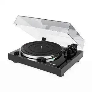 High-End-Plattenspieler Thorens TD 202, Hochglanz Schwarz
