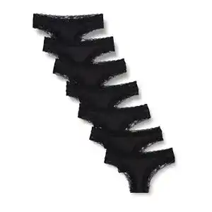 Damen-Slips Iris & Lilly Damen Baumwolle und Spitze, 7er-Pack