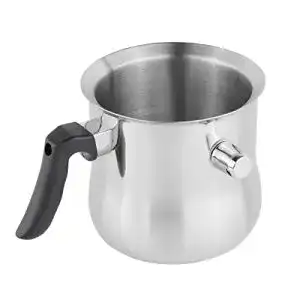 Simmertopf HI Milchtopf 1,2 Liter, doppelwandig, Edelstahltopf