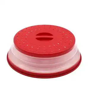 Mikrowellendeckel Nifogo Faltbar, BAP-frei und ungiftig (rot)
