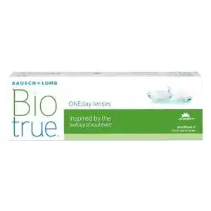 Tageslinsen Biotrue Bausch und Lomb ONEday , sphärisch 30 Stück