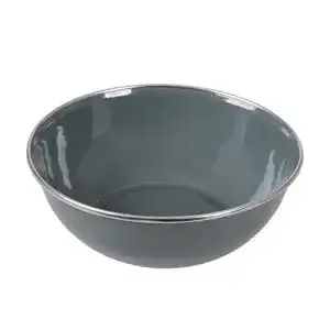 Emaille-Schüssel GRÄWE Camping Schale 500 ml (Ø 15 cm), Grau