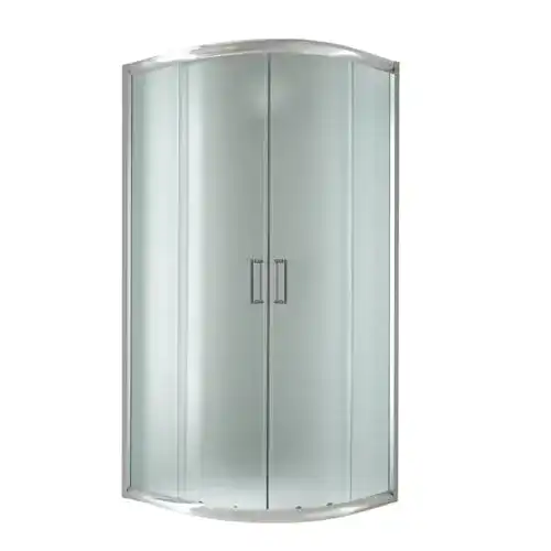 Runddusche Idralite Eckeinstieg 90×90 H198 Satiniert 6mm