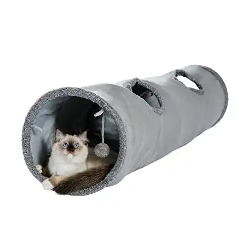 Katzentunnel OHANA Schön Faltbar, mit Ball 130 * 30cm