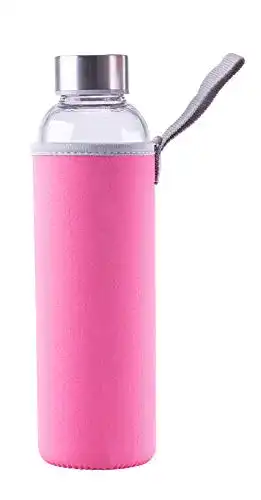 Steuber-Trinkflasche Steuber Glas-Trinkflasche mit Tasche 1000 ml