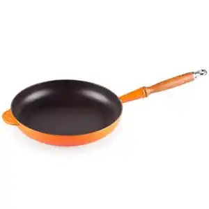 Le Creuset-Pfanne LE CREUSET Gusseisen-Bratpfanne mit Holzgriff