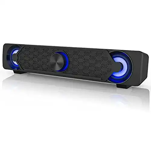 Gaming-Lautsprecher Smalody Computer-Soundbar, mit LED