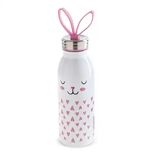 Aladdin-Trinkflasche Aladdin Zoo Thermavac, Edelstahl, Bunny