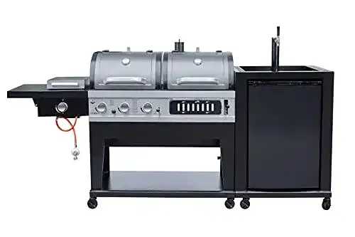 Kombigrill E. Fuego El Fuego® (Gas- und Holzkohlegrill), 3-in-1