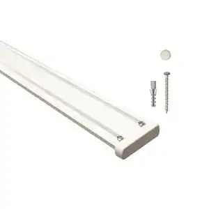 Gardinenschiene iso-design 2 läufig aus Aluminium in weiß