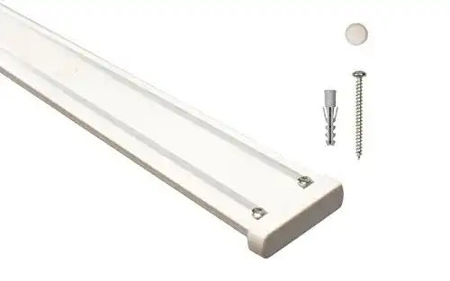 Gardinenschiene iso-design 2 läufig aus Aluminium in weiß
