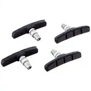 Bremsbeläge Fahrrad Point V-Brake Bremsschuhe, Schwarz, 2 Paar