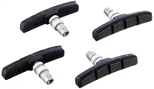 Bremsbeläge Fahrrad Point V-Brake Bremsschuhe, Schwarz, 2 Paar
