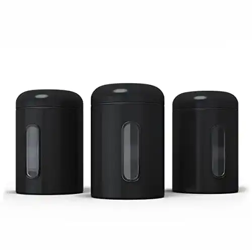 Schwarze Dose stardis Vorratsdosen 3er Set 1,9 L mit Deckel