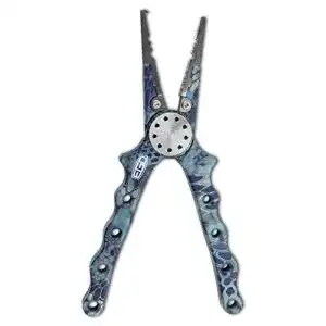 Angelzange Ego Kryptek 16,5 cm , Angelhaken-Entferner, Gewicht-Crimper, Edelstahl-Backen
