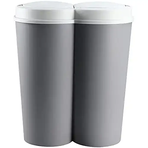 Geruchsdichter Mülleimer Deuba Mülleimer 50 L Duo 2fach
