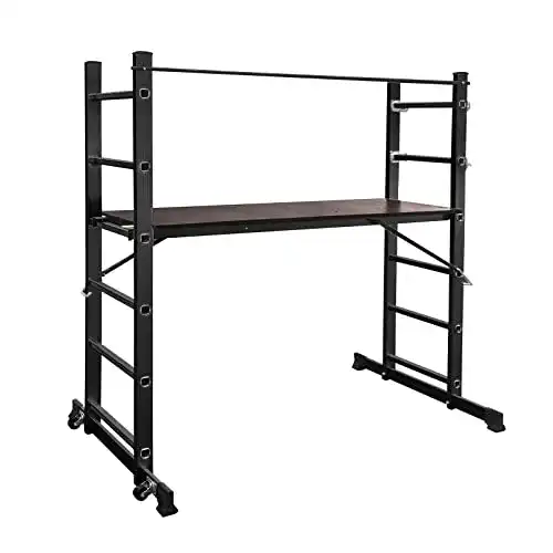 Kleingerüst UISEBRT Alu Gerüst Leiter Arbeitsgerüst 3 in 1