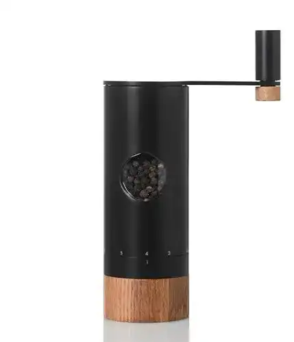 Pfeffermühle mit Kurbel AdHoc MP53 PowerMill, Edelstahl/Holz