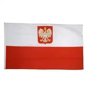 Polen-Flagge Flaggenfritze Fahne/Flagge Polen mit Adler
