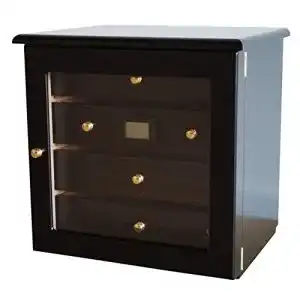 Germanus-Humidor GERMANUS Zigarren Humidor Schrank Radix, Schwarz