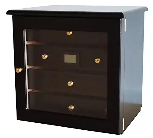 Germanus-Humidor GERMANUS Zigarren Humidor Schrank Radix, Schwarz