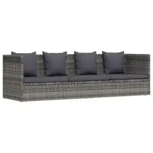 Rattansofa vidaXL Gartenliege Poly Rattan Gartenmöbel