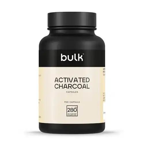 Aktivkohle-Kapseln Bulk Aktivkohle Kapseln, 280 mg, 60 Tabletten