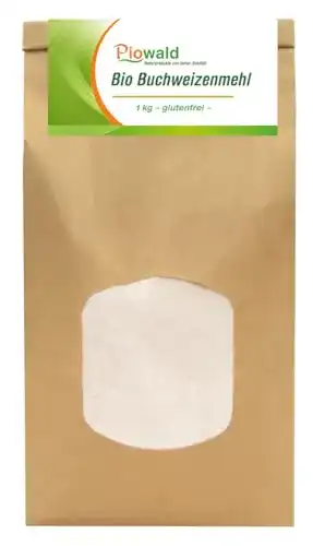 Buchweizenmehl Piowald BIO Buchweizen Mehl – 1 kg, glutenfrei