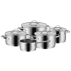 WMF-Topfset WMF Aparto Topfset 5-teilig mit Glasdeckel