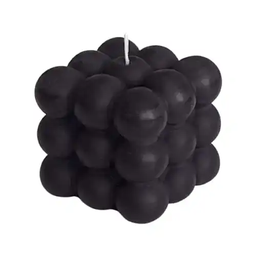 Bubble-Kerze LIVOA Bubble Kerze in schwarz