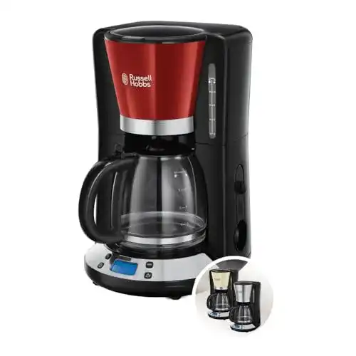 Russell-Hobbs-Kaffeemaschine Russell Hobbs Digital, Colours+ rot