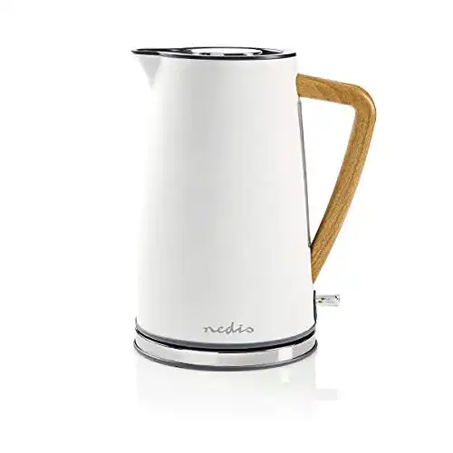 Wasserkocher (weiß) NEDIS Elektrisch, 1,7 l, Soft-Touch