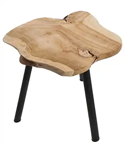 Baumscheiben-Tisch LS-LebenStil Couchtisch Teakholz 44cm