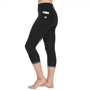 3/4 Radhosen Damen FitsT4 Sports FitsT4 Radlerhose Damen kurz gepostert, 3/4 Fahrradhose