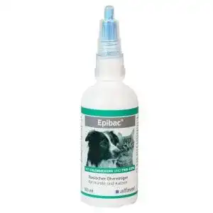 Ohrreiniger Hund Alfavet Epibac Basischer Ohrreiniger, 100 ml